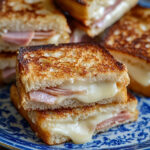 Mini croque-monsieur au reblochon et jambon cru apéritif