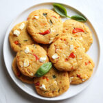 Cookies salés poivron grillé et feta