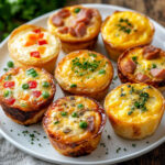 Mini quiches sans pâte aux restes du frigo