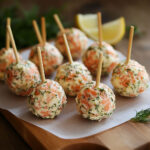 Cake pops salés au saumon fumé et fromage frais
