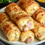 Cigares croustillants jambon-pommes de terre