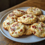 Cookies salés aux lardons et comté