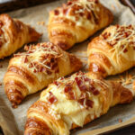 Croissants lardons-raclette