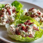 Coupelles de laitue au jambon blanc, ricotta et tomates séchées