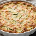 Clafoutis courgette & saumon fumé