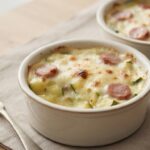 Mini-gratins de courgettes à la saucisse de Montbéliard