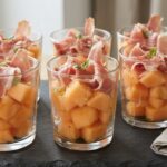 Verrines de Melon au Jambon Cru