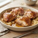 Cuisses de poulet miel-moutarde au four