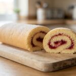 Gâteau roulé à la confiture de framboises