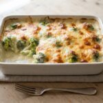 Gratin de brocolis à la béchamel
