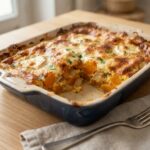 Gratin de courge butternut au chèvre