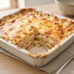 Gratin de macaronis au jambon