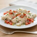 Lieu noir sauce vierge