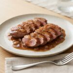 Magret de canard sauce miel-balsamique