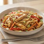 Nouilles sautées au poulet