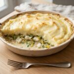 Parmentier de poisson blanc aux poireaux