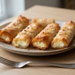 Roulés de feta croustillants au miel épicé