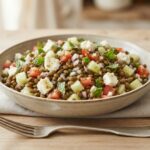 Salade de lentilles à la feta et menthe