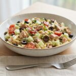 Salade de pâtes au thon et olives