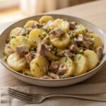 Salade tiède de pommes de terre au hareng fumé