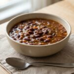 Soupe de haricots rouges aux épices