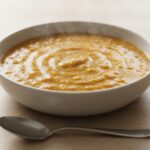 Soupe de lentilles corail au curry