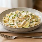 Tagliatelles aux courgettes et parmesan