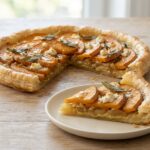 Tarte fine à la courge et sauge