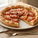 Tarte fine aux tomates et moutarde
