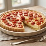 Tarte moutarde-tomates cerises