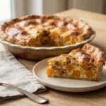 Tourte au potiron et lardons